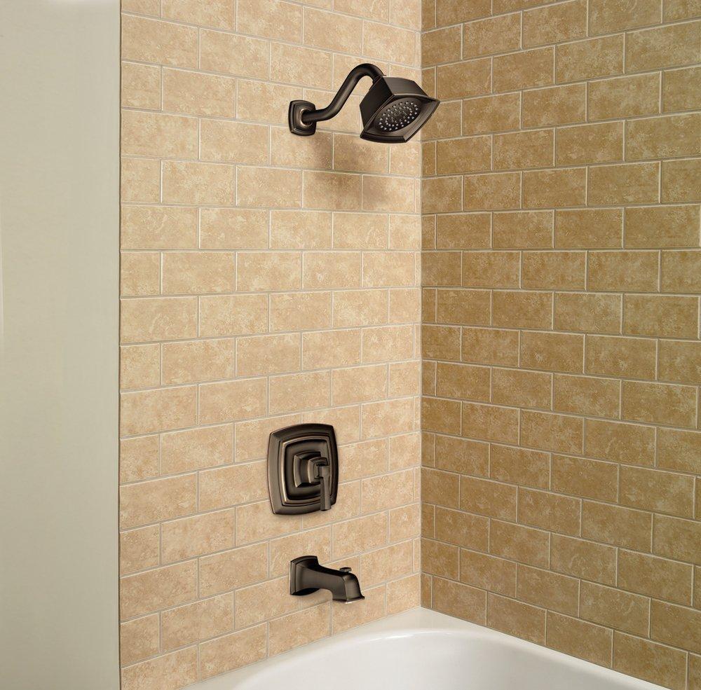 Moen Mediterranean Bronze Single Handle Single Function Shower Faucet (Trim Only) 