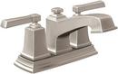 Moen Spot Resist&reg; Brushed Nickel Two Handle Centerset Bathroom Sink Faucet 