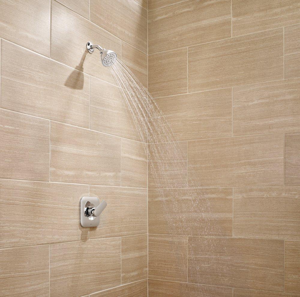 Moen Polished Chrome Single Handle Single Function Shower Faucet (Trim Only) 