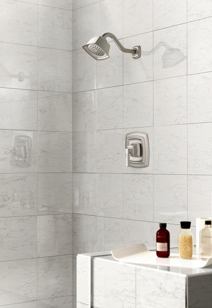Moen Spot Resist&trade; Brushed Nickel Single Handle Bathtub & Shower Faucet (Trim Only) 