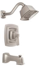 Moen Spot Resist&trade; Brushed Nickel Single Handle Single Function Bathtub & Shower Faucet (Trim Only) 