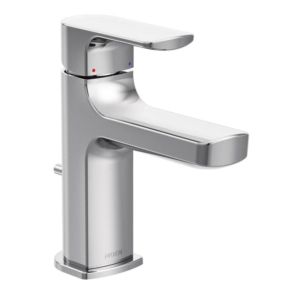 Moen Chrome Single Handle Monoblock Bathroom Sink Faucet 