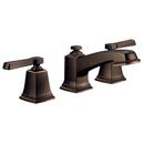 Moen Mediterranean Bronze Two Handle Widespread Bathroom Sink Faucet 