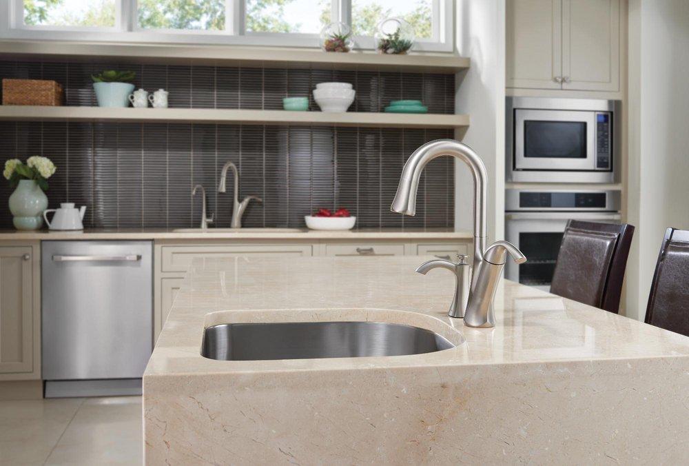 Moen Spot Resist Stainless Single Lever Handle Bar Faucet 