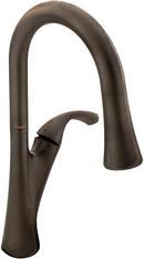 Single Handle Pull Down Kitchen Faucet with Power Boost and Reflex Technology in Oil Rubbed Bronze