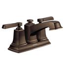 Moen Mediterranean Bronze Two Handle Centerset Bathroom Sink Faucet 