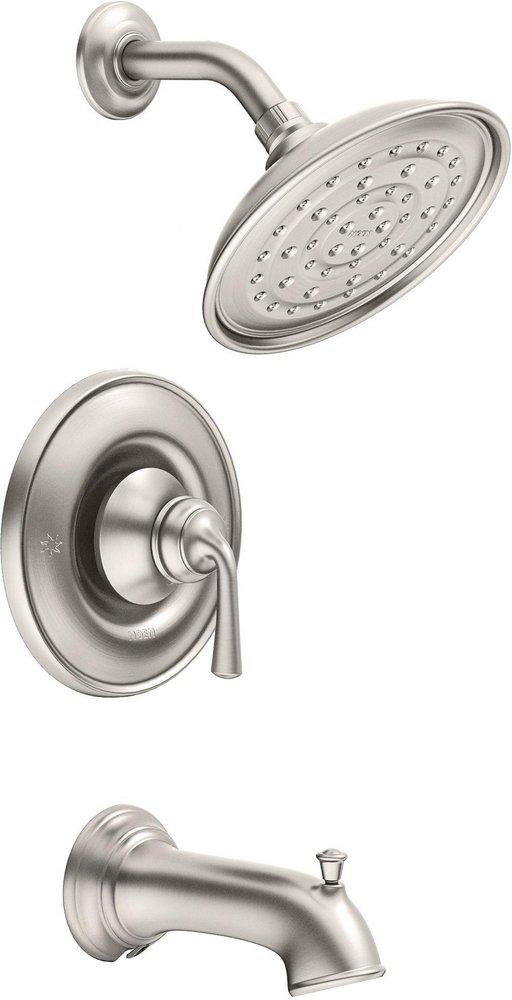 Moen Spot Resist Brushed Nickel Single Handle Single Function Bathtub & Shower Faucet 