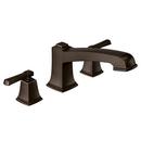 Moen Mediterranean Bronze Two Handle Roman Tub Faucet Trim Only 