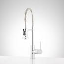 Signature Hardware Polished Chrome Single Handle Pull Out Kitchen Faucet 