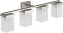 4-Globe Up/Down Lighting Bathroom Vanity Light Fixture in Brushed Nickel