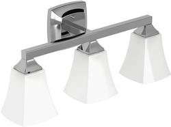 22" 3 Light Bathroom Vanity Light in Polished Chrome