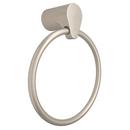 Cleveland Faucet Group Brushed Nickel Round Closed Towel Ring 