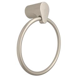 Round Closed Towel Ring in Brushed Nickel