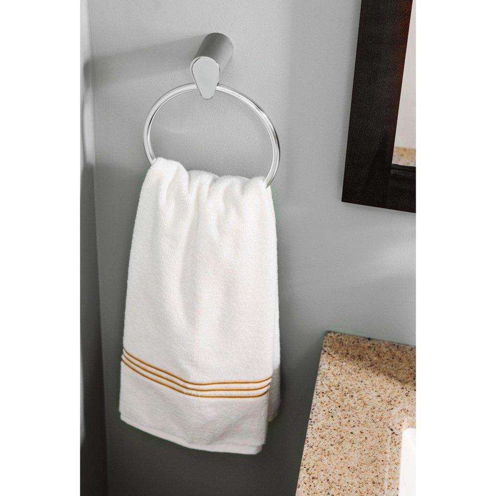 Cleveland Faucet Group Chrome Round Closed Towel Ring 
