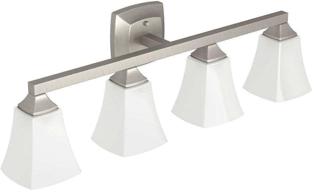 Moen Brushed Nickel 4-Globe Light Fixture 