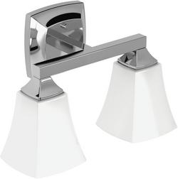 2-Globe Up/Down Lighting Bathroom Vanity Light Fixture in Polished Chrome
