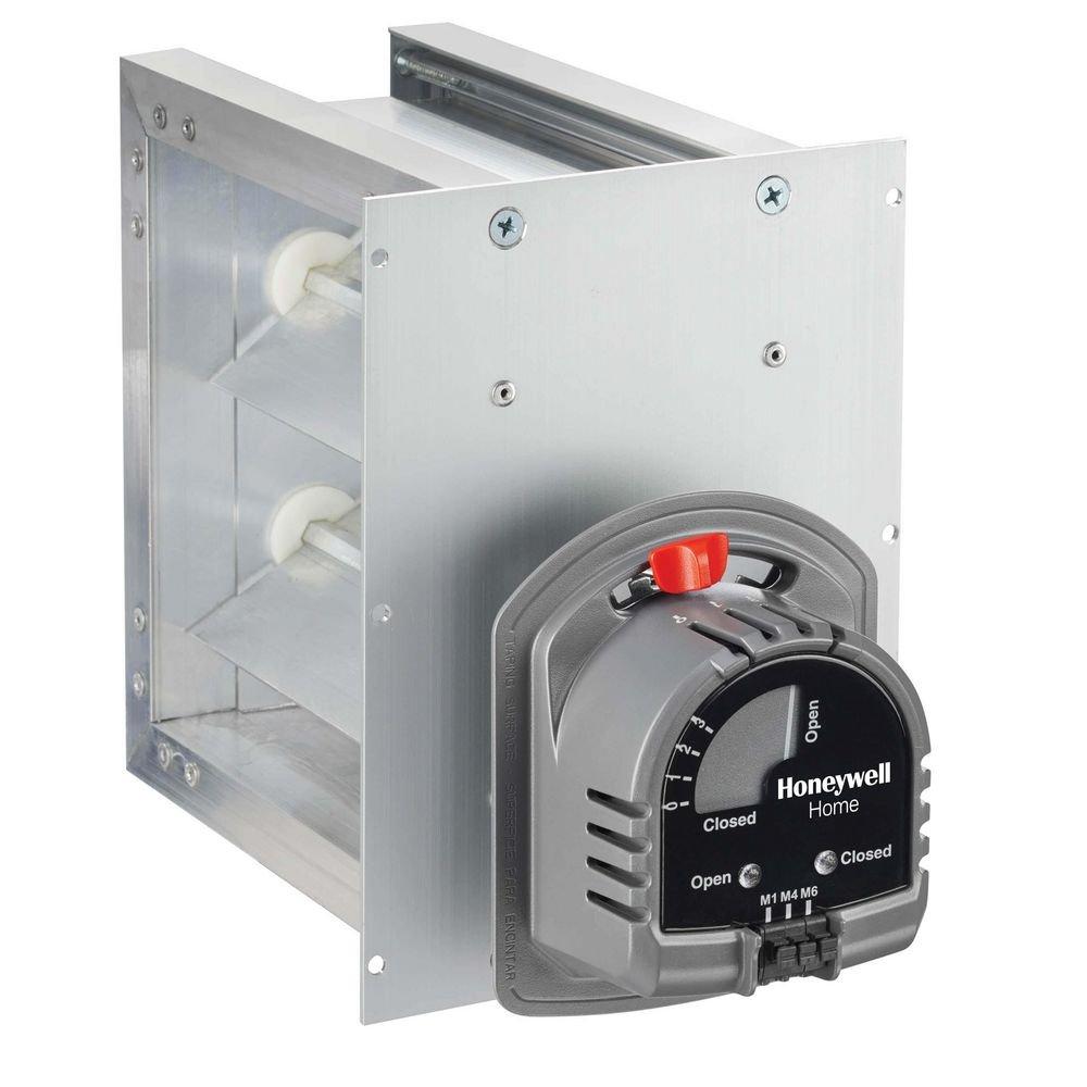 Honeywell Home Metallic Parallel Blade Zone Damper Extruded Aluminum 