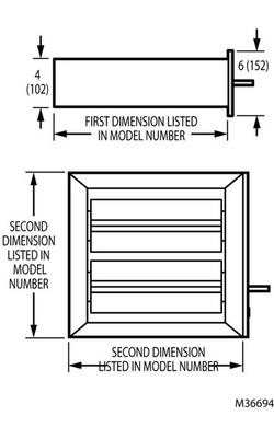 10 in. x 14 in. Rectangular Parallel-Blade Zone Damper