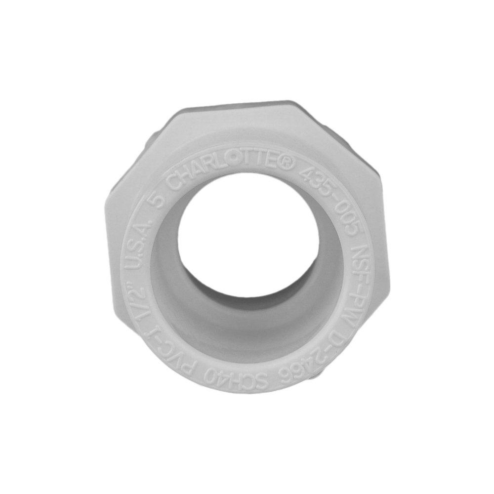 White PVC Schedule 40 Female Adapter 