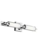 Tech Lighting Polished Chrome 12W 1-Light LED Bath Wall Light with Clear Glass 