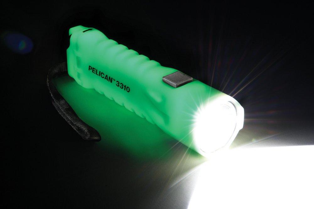 Pelican White 378 Lumen LED Waterproof Flashlight with Battery 