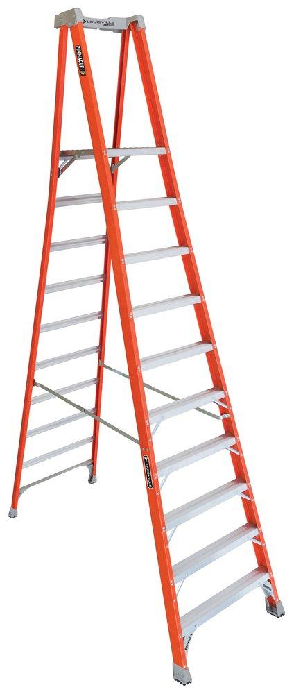 Louisville Ladder Orange Fiberglass 300 lb Platform Ladder 