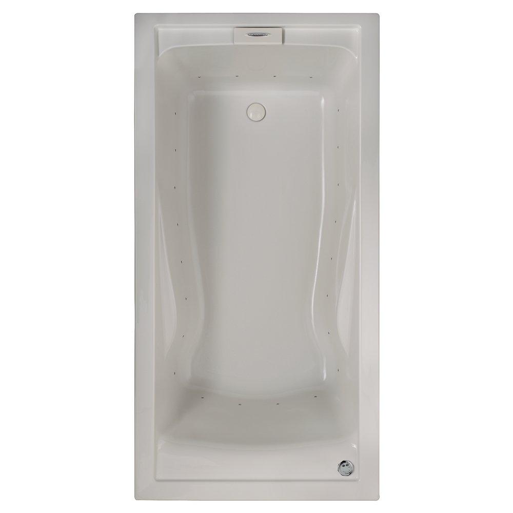 American Standard White 72 x 36 in. Air Bath Drop-In Bathtub with Reversible Drain 