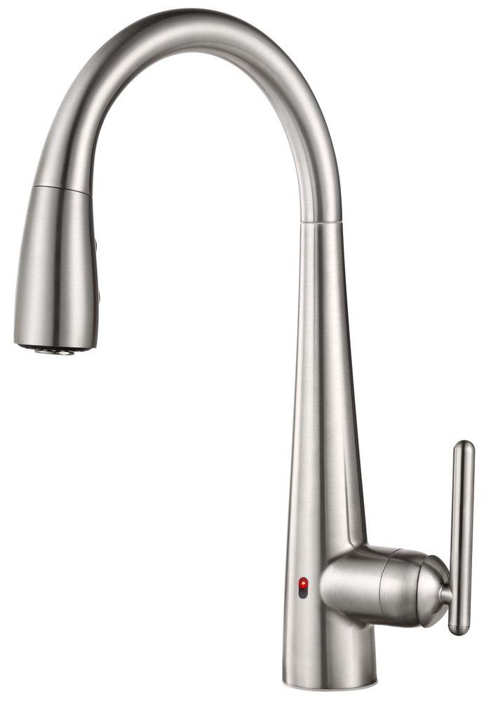 Pfister Stainless Steel Electronic Pull-Down Kitchen Faucet with Single Lever Handle 