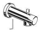 Wall Mount Slip-On Diverter Spout for T064.50X, T064.552 and T064.558 Bath and Shower Trim Kits in Polished Chrome