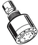 American Standard Polished Chrome Dual Function Showerhead 