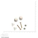 American Standard White Toilet Bolt Cap Kit 