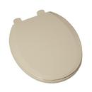 Round Closed Front Toilet Seat with Cover in Bone