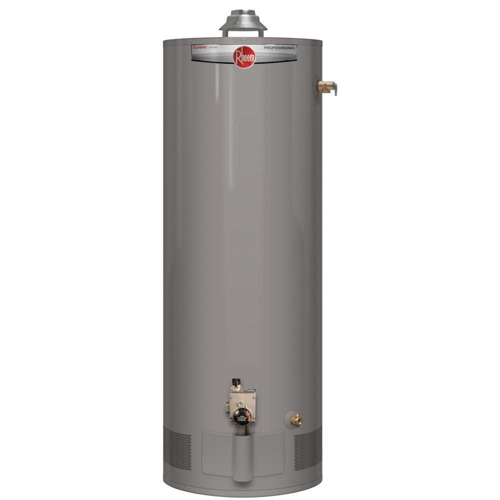 Rheem Tall 38 MBH Residential Natural Gas Water Heater 