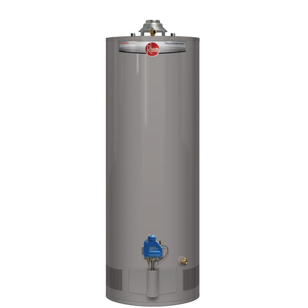 Rheem Tall 38 MBH Residential Natural Gas Water Heater 
