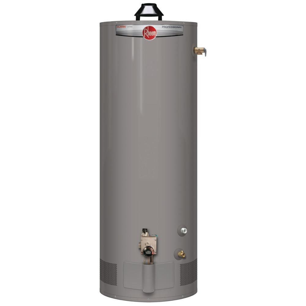 Rheem Tall 34 MBH Residential Natural Gas Water Heater 