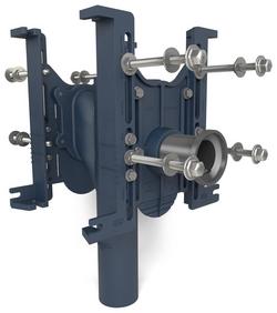 4 in. No-Hub Adjustable Vertical Double Siphon Jet Water Closet