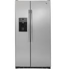 GE® Stainless Steel 35-3/4 in. 14.08 cu. ft. Counter Depth and Side-By-Side Refrigerator 