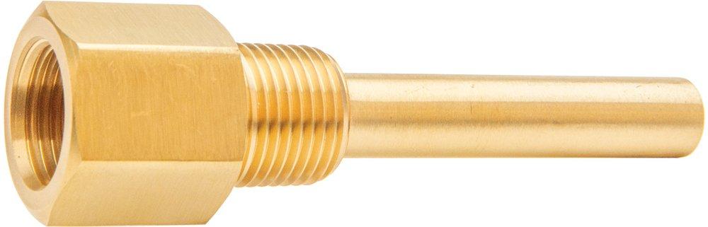 H.O. Trerice 4 in. Brass Bimetal Thermowell 