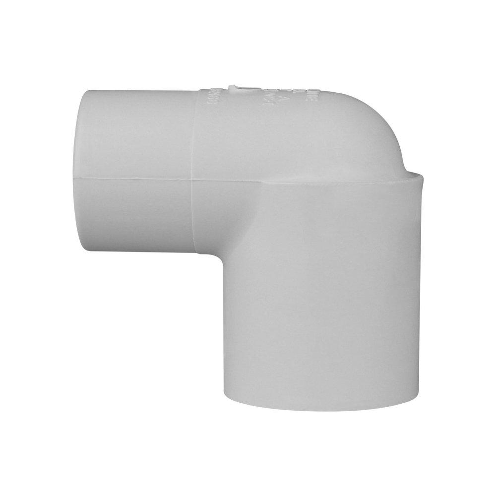 White PVC Schedule 40 90&deg; Street Elbow 