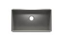 31-1/2 x 17-1/2 in. 1 Hole Stainless Steel Single Bowl Undermount Kitchen Sink in Brushed Stainless Steel