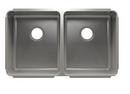 32-1/2 x 19-1/2 in. 2 Hole Stainless Steel Double Bowl Undermount Kitchen Sink in Brushed Stainless Steel