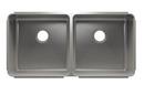 Stainless Steel Double Bowl Kitchen Sink in Brushed Steel