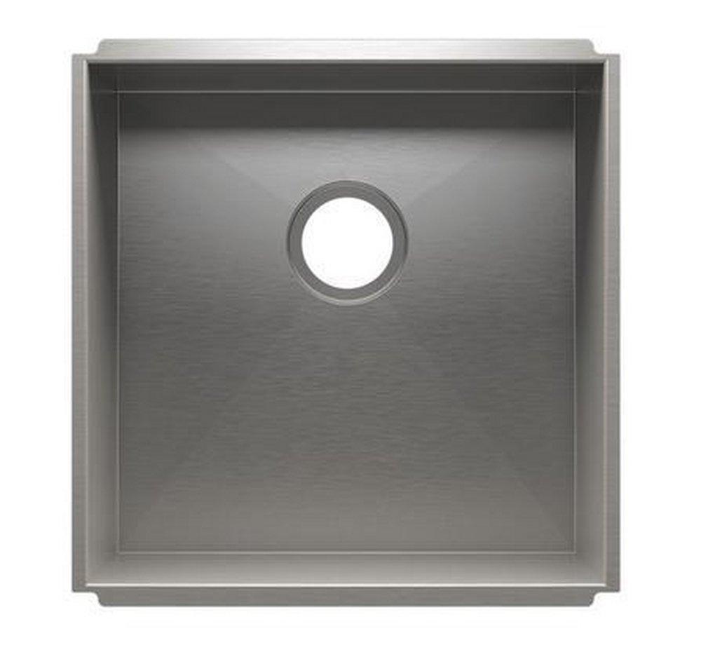Julien Brushed Stainless Steel 19-1/2 x 19-1/2 in. 1 Hole Stainless Steel Single Bowl Undermount Kitchen Sink 