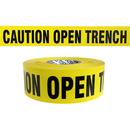 3 in. x 1000 ft. 4 mil Plastic Caution Open Trench Safety Barrier Tape in Yellow