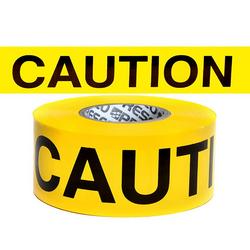 3 in. x 1000 ft. 4 mil Plastic Caution Safety Barrier Tape in Yellow