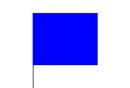 Presco Blue 21 x 4 x 5 in. Plastic and Wire Marking Flag (Pack of 100) 