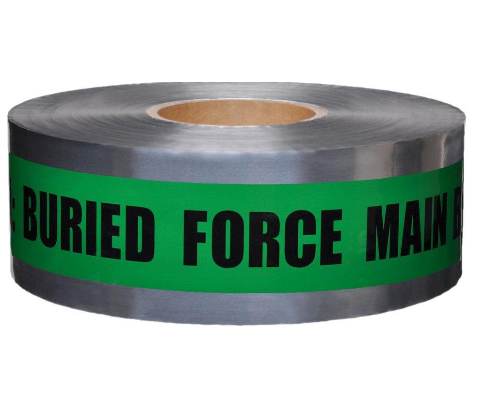 Green 3 X 1000 Underground Detectable FORCE MAIN Green 