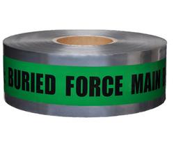 3 X 1000 Underground Detectable FORCE MAIN Green