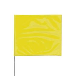 21 x 4 x 5 in. Warning Flag in Yellow (Pack of 100)