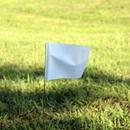 Presco White 21 x 4 x 5 in. Plastic and Wire Marking Flag (Pack of 100) 
